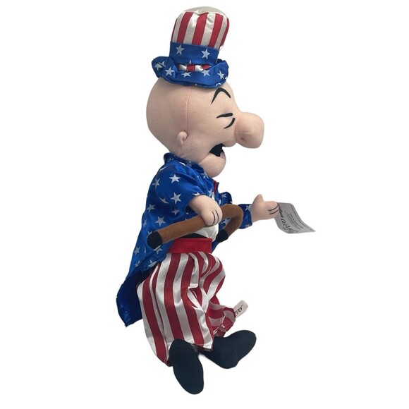 Vintage Mr Magoo 4th Of July 18" Plush with Tag USA Uncle Sam Toy 2002 Toy Works - Picture 3 of 16